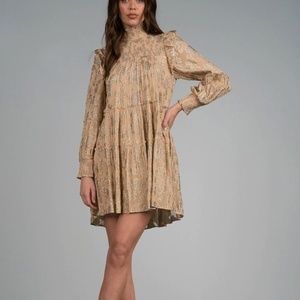 NEW - ELAN Mock Neck Long Sleeve Dress